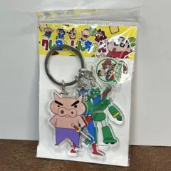 クレヨンしんちゃん　キーホルダー　家族都市 阿蘇　熊本