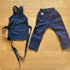 子供用藍染め腹掛けとズボン　1号95cm