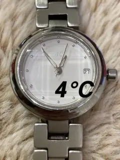 4℃ 腕時計 アナログ シルバーカラーのサムネイル