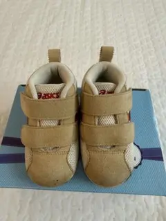 アシックス/ベビーシューズ/12.5cm/ベージュ