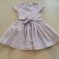 PETIT BATEAU キッズ ワンピース ストライプ リボン　116センチのサムネイル