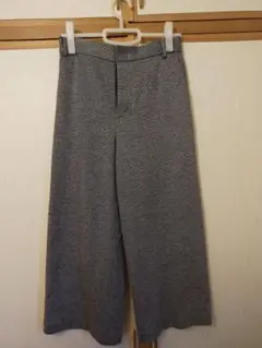 22 OCTOBRE ハウンドトゥース柄 ワイドレッグパンツ