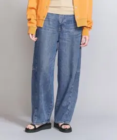 BEAUTY&YOUTH セルロースデニム カーブパンツXS