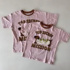 ZARA ピンク Tシャツ 86cm 110cm リンクコーデ　2025