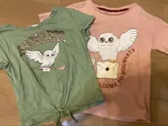 HARRY POTTER HOGWARTS Tシャツ110〜120 H&M 2枚のサムネイル