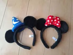 ミッキー・ミニー カチューシャセット
