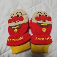 アンパンマン ベビー用ミトン 赤　手袋