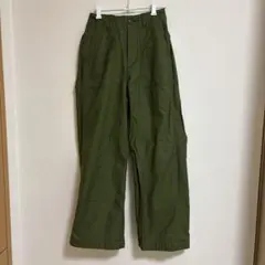 ワイドベイカーパンツ　34 カーキ
