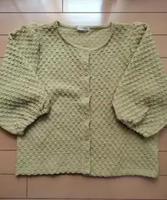 COLZA　 五分袖 カーディガン カットソー　S