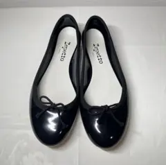 GWセールrepetto レペット バレエシューズ リボン エナメル 22.5㎝