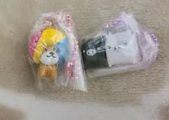 サンエックスユニバースチャームつきグミ　アフロ犬＆モノクロブー