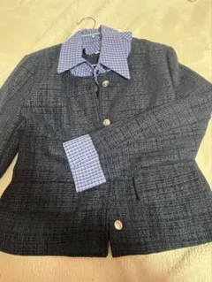 韓国風シャツレイヤードジャケット