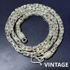 US輸入　80sドラゴンチェーンネックレス　ヴィンテージ　刻印あり　メキシカン