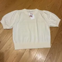 しまむら　パフスリーブニット　Lサイズのサムネイル