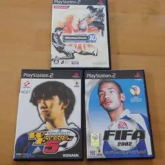 プレイステーション2ソフト３本セット　サッカー