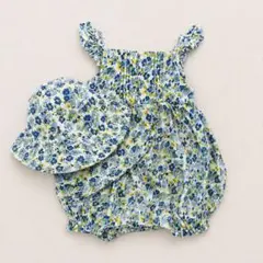 Ralph Lauren 花柄ロンパース・帽子セット　12M