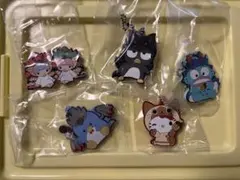 ガチャ　モンハン サンリオ ラバーマスコット 5種セット