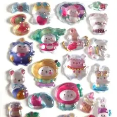 きぐるみ　動物　ウサギ　うるちゅる　立体　ボンボン