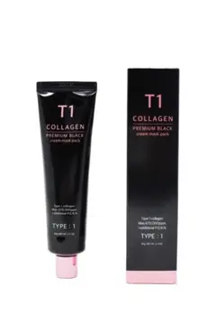 【新品未使用】T1コラーゲンパック プレミアムブラック 60g コラーゲン