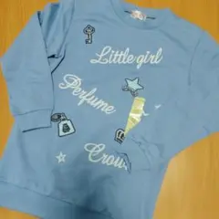 新品　motherways 水色トレーナー 7-9歳