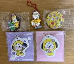 BT21 CHIMMY キーホルダー 缶バッジ 5点セットのサムネイル