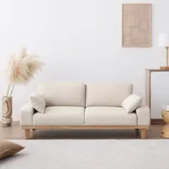 VENTOTA ローソファー 2人 掛け 幅150cm ベージュ