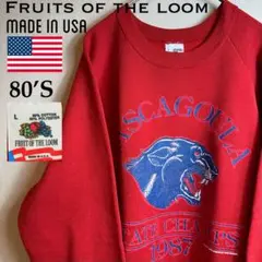 【80年代・米国製】 FRUITS OF THE LOOM ビンテージスウェット