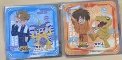 デジモンアドベンチャー　極楽湯　コースター　2点セット