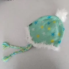 ATOMIC 星柄ニット帽 ミントグリーン 約50cm