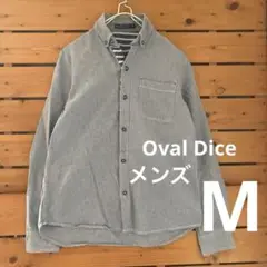 オーバルダイスOval Dice グレー デニムシャツ M
