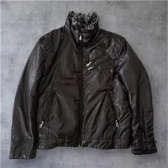 black fur down jacket