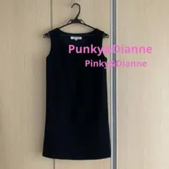 【値下げ】Pinky&Dianne ブラックノースリーブミニワンピース 36のサムネイル
