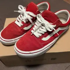 Vans レッド スエード スニーカー　27.0cm