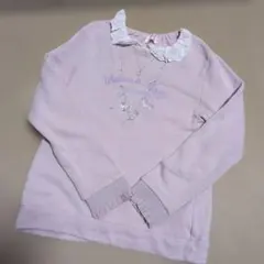 メゾピアノ キッズ 女の子 トレーナー スウェット 薄紫色