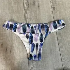 alexia stamアリシアスタン フェザー柄ビキニボトム