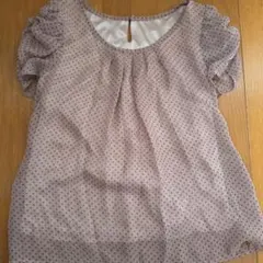 Rope Picnic ドット柄 シフォン 半袖ブラウス 38のサムネイル