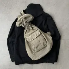 90s Vintage 巾着 ワンショルダー リュック ミリタリー 大容量 通学 90s Vintage 巾着 ワンショルダー リュック ミリタリー 大容量 通学