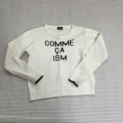 COMME CA ISM ホワイト セーター M