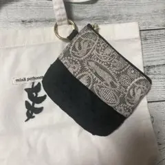 ハンドメイド　ポケットティッシュケースポーチ　ミナペルホネン　ジャングルレリーフ