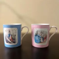 ピーターラビット マグカップセット 青 ピンク
