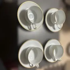 Noritakeノリタケカップ&ソーサーペア4客