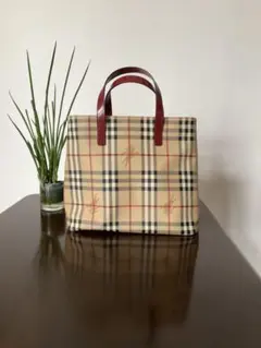Burberry チェック柄トートバッグ