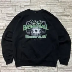 GILDAN カレッジスウェット バスケットボール STATE ブラック USA