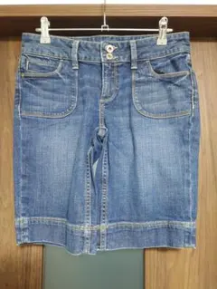 166.【美品】バナナリパブリック デニム ハーフパンツ 2 S Mのサムネイル