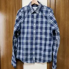 Abercrombie & Fitch チェック柄長袖ボタンダウン シャツ L