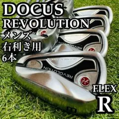 【良品】ドゥーカス レボリューション メンズアイアンセット 6本 スチール Rのサムネイル