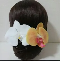 ①髪飾り2パーツ　成人式　卒業　ヘッドドレス