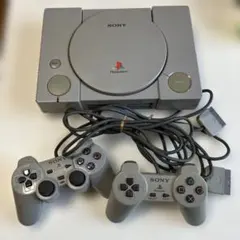 【ジャンク】SONY PlayStation 本体 コントローラー2つ付き