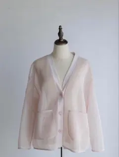 pois double mesh Cardigan - メルカリ