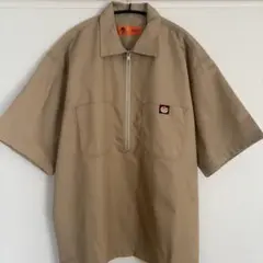 FREAK’S STORE × RED CAP ハーフジップ 半袖ワークシャツM